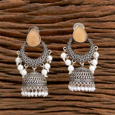 Moti Jhumki With Oxidised Plating