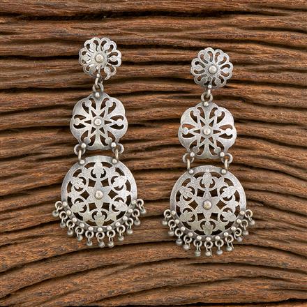 Classic Earring With Oxidised Plating