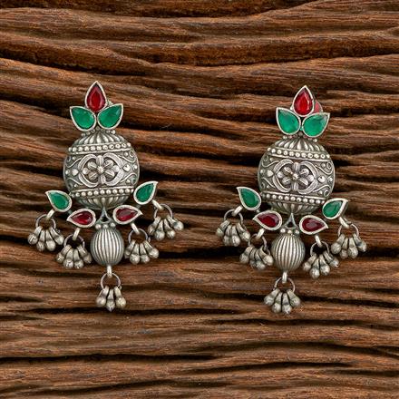 Classic Earring With Oxidised Plating