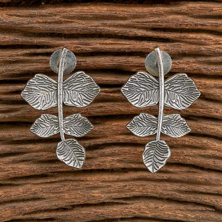 Classic Earring With Oxidised Plating