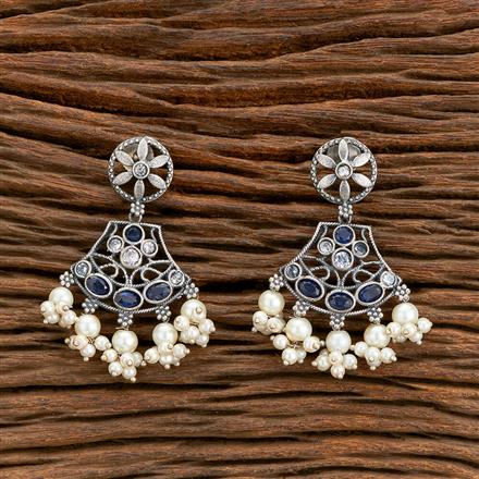 Classic Earring With Oxidised Plating