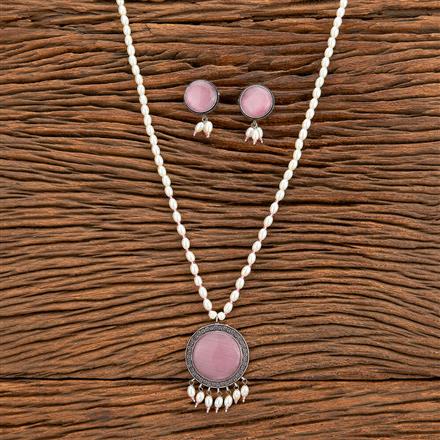 Classic Pendant Set With Oxidised Plating