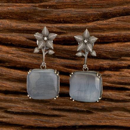 Classic Earring With Oxidised Plating