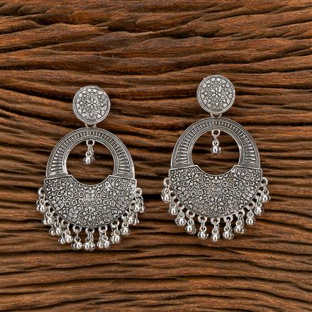 Classic Earring With Oxidised Plating
