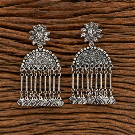 Classic Earring With Oxidised Plating