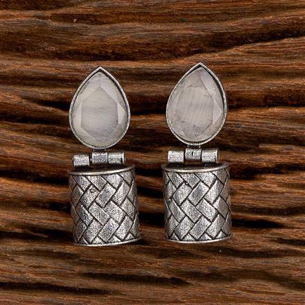 Classic Earring With Oxidised Plating