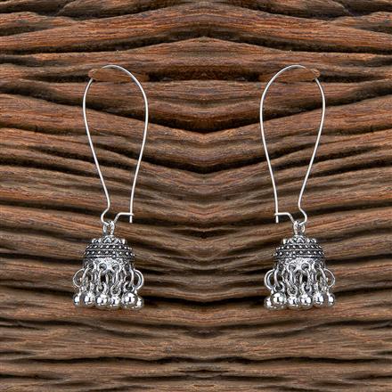 Jhumki With Oxidised Plating
