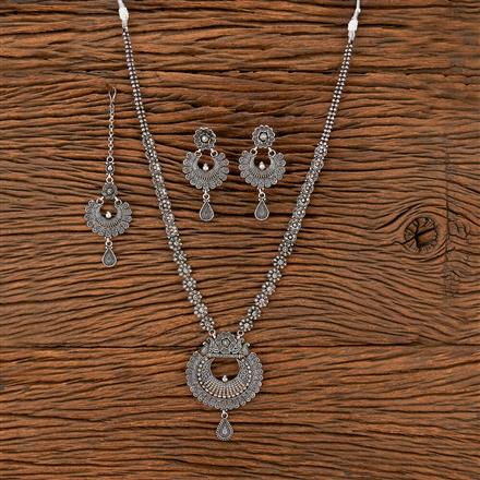 Long Necklace With Oxidised Plating