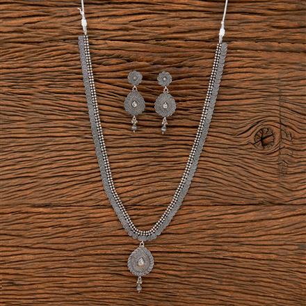 Long Necklace With Oxidised Plating