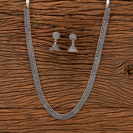 Classic Necklace With Oxidised Plating