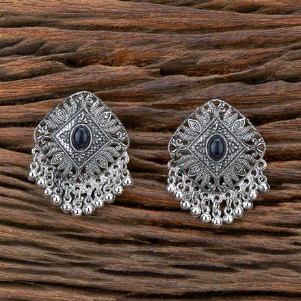 Classic Earring With Oxidised Plating