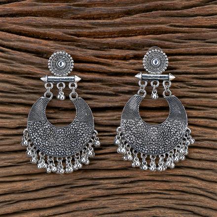 Classic Earring With Oxidised Plating