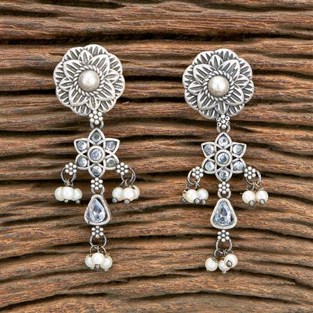 Classic Earring With Oxidised Plating