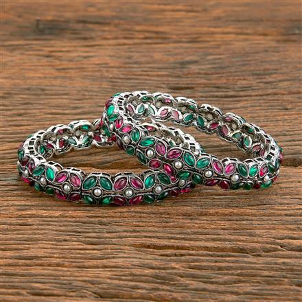 Oxidised Classic Bangles With Oxidised Plating