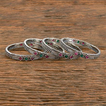 Oxidised Classic Bangles With Oxidised Plating