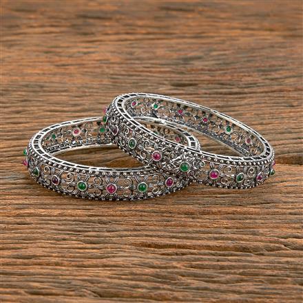 Oxidised Classic Bangles With Oxidised Plating