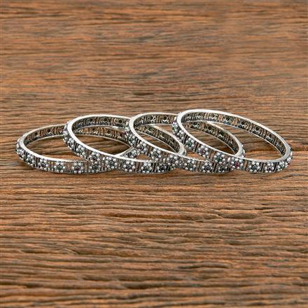 Oxidised Classic Bangles With Oxidised Plating