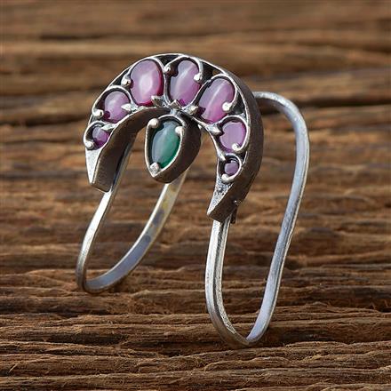 Adjustable Ring With Oxidised Plating