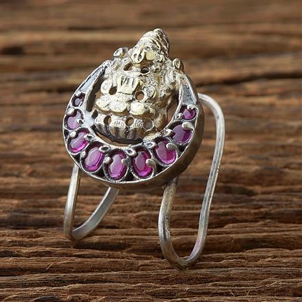 Oxidised Classic Ring With 2 Tone Plating