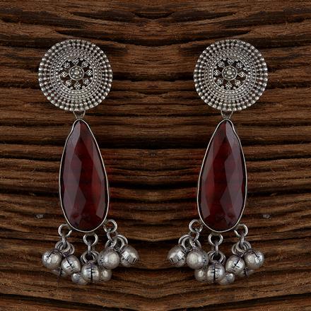 Classic Earring With Oxidised Plating