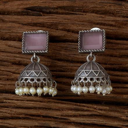 Jhumki With Oxidised Plating