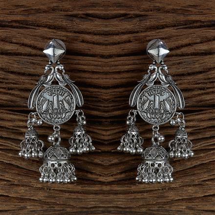 Classic Earring With Oxidised Plating