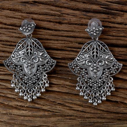 Classic Earring With Oxidised Plating