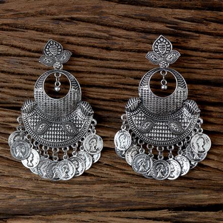Classic Earring With Oxidised Plating