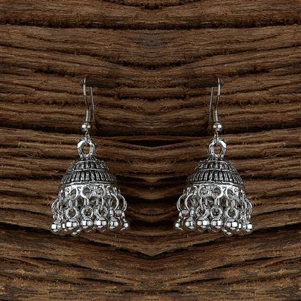 Jhumki With Oxidised Plating