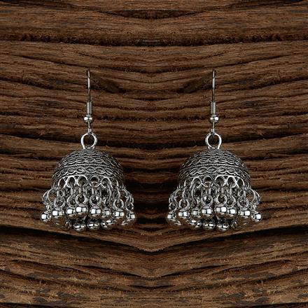 Jhumki With Oxidised Plating
