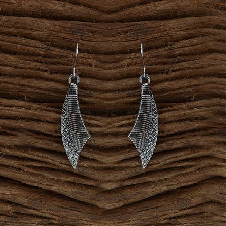 Classic Earring With Oxidised Plating