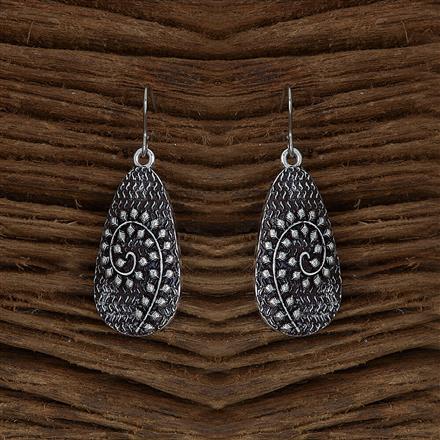 Classic Earring With Oxidised Plating