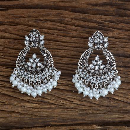 Classic Earring With Oxidised Plating