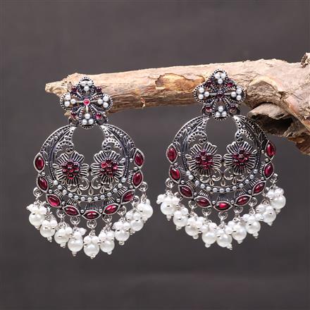 Classic Earring With Oxidised Plating