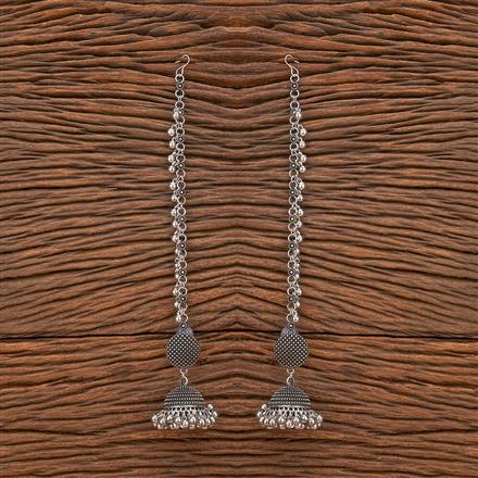 Jhumki With Oxidised Plating