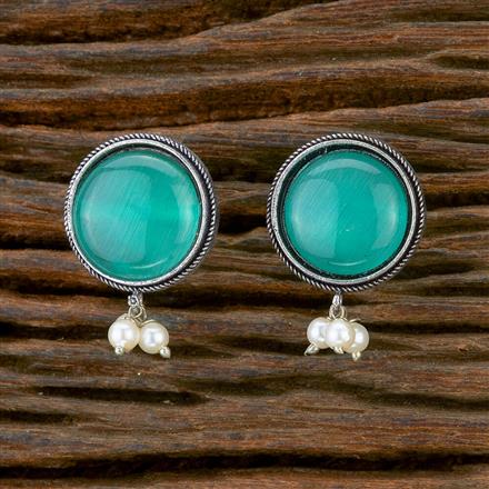 Classic Earring With Oxidised Plating