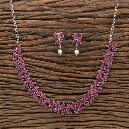 Delicate Necklace With Oxidised Plating