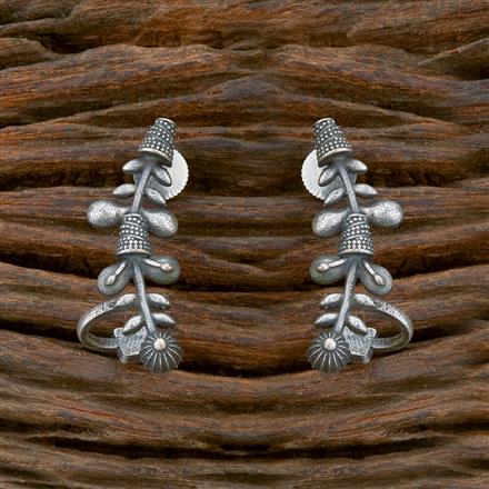 Classic Earring With Oxidised Plating
