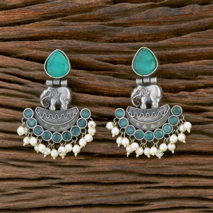 Classic Earring With Oxidised Plating