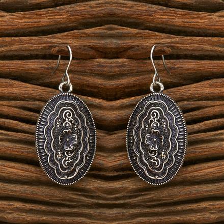 Classic Earring With Oxidised Plating