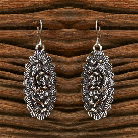 Delicate Earring With Oxidised Plating