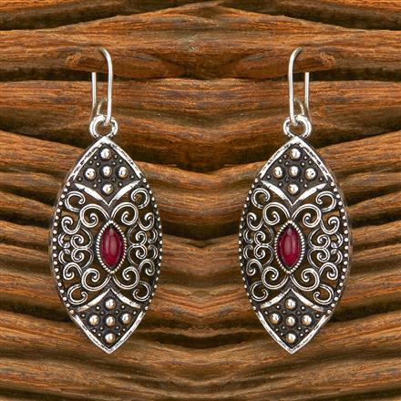 Classic Earring With Oxidised Plating