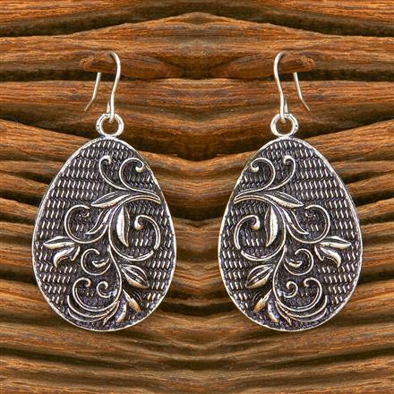 Classic Earring With Oxidised Plating