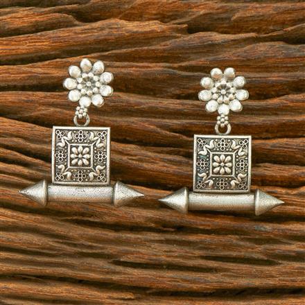 Classic Earring With Oxidised Plating