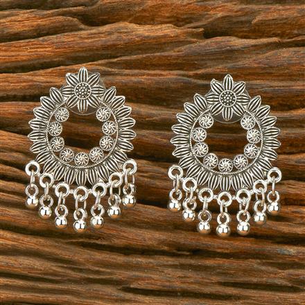 Classic Earring With Oxidised Plating