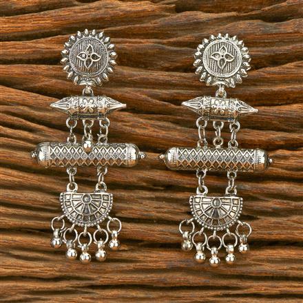 Delicate Earring With Oxidised Plating