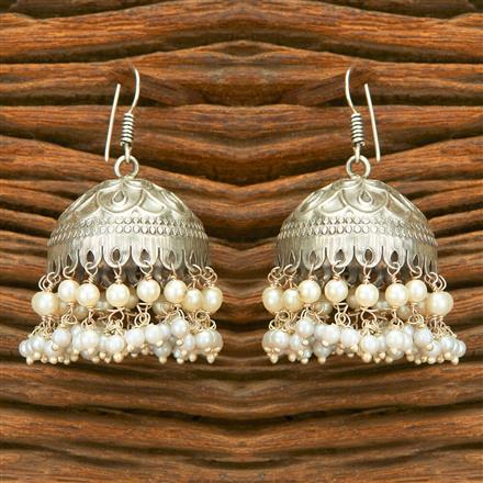 Moti Jhumki With Oxidised Plating