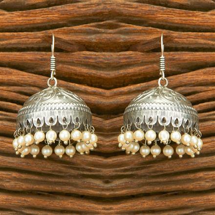 Classic Jhumki With Oxidised Plating