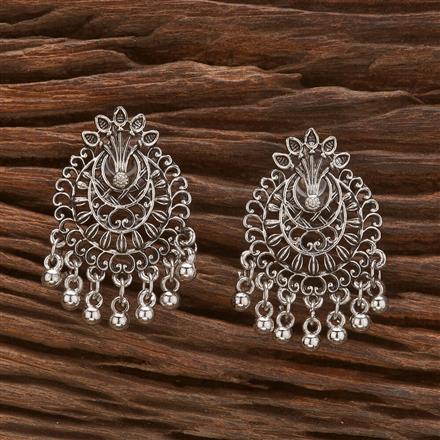 Classic Earring With Oxidised Plating