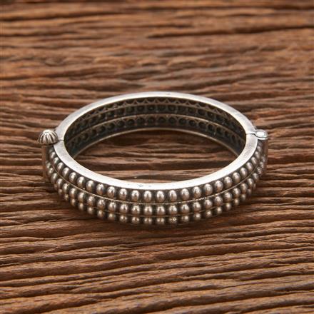 Broad Kada With Oxidised Plating